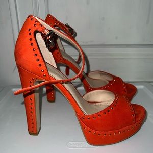 BCBGeneration blood orange studded heel